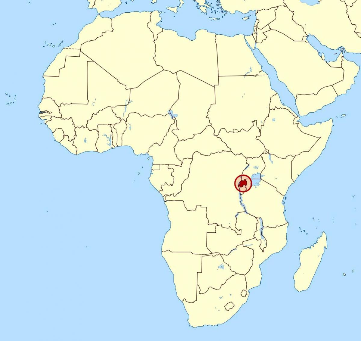 کا نقشہ روانڈا افریقہ
