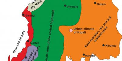 نقشہ روانڈا کی آب و ہوا