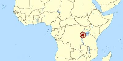 کا نقشہ روانڈا افریقہ