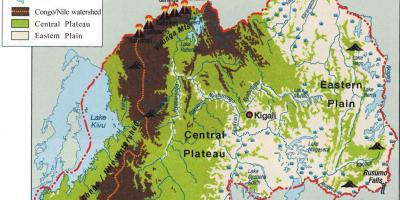 جغرافیائی نقشہ روانڈا کے