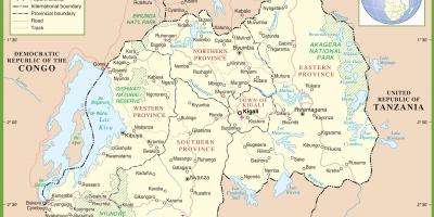 نقشہ روانڈا کی سیاسی