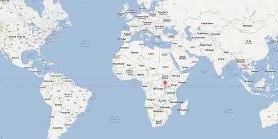 کا نقشہ روانڈا میں دنیا