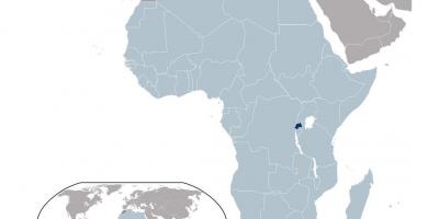 روانڈا کے مقام پر دنیا کے نقشے
