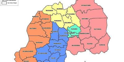 نقشہ روانڈا کے نقشے صوبوں